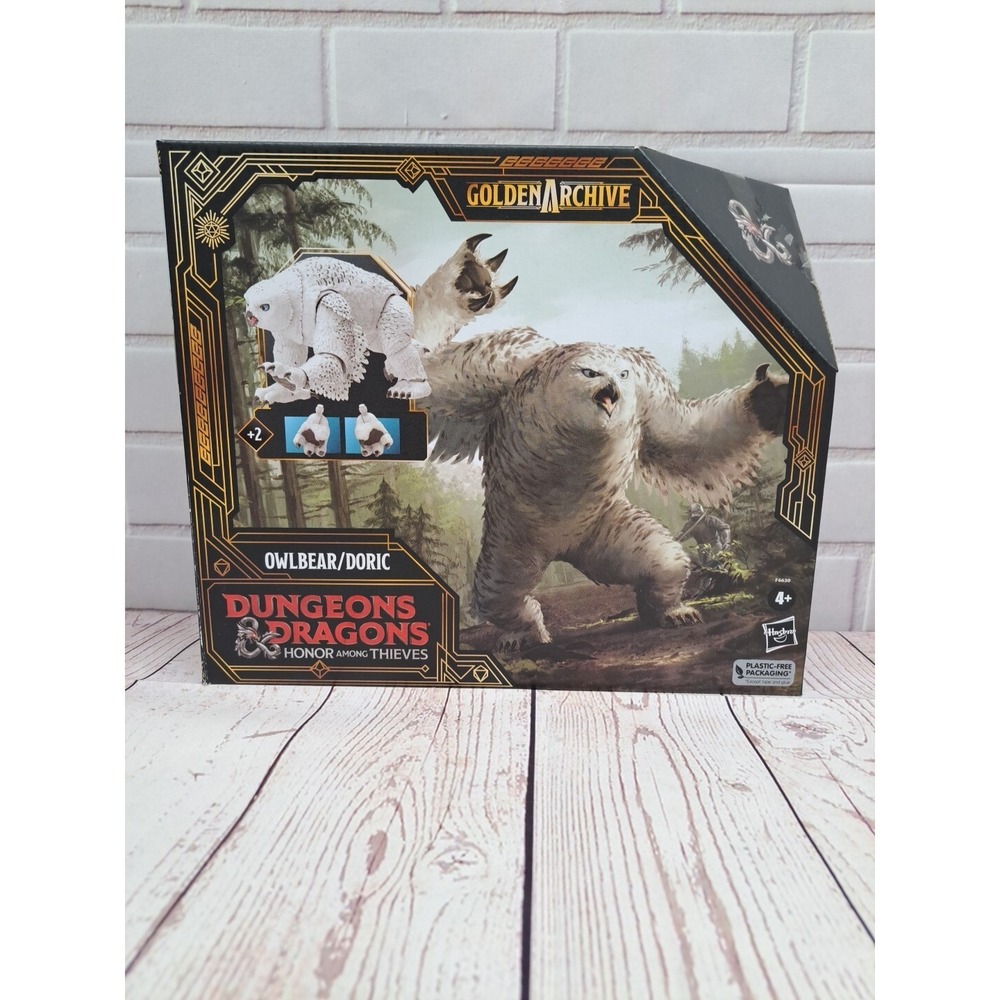 NIB Dungeons & Dragons Honor Among Thieves Golden Archive‎ Owlbear Doric Figure